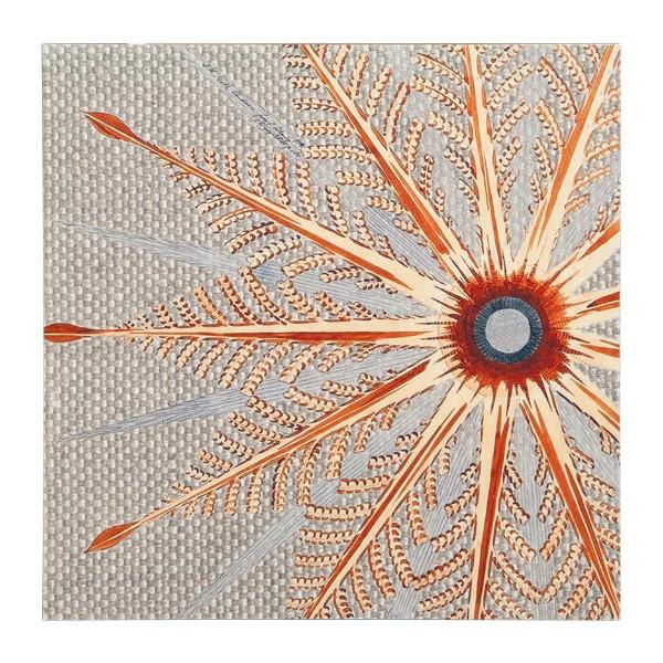 0292 (A+D) Starflower Burlap (12" x 12")