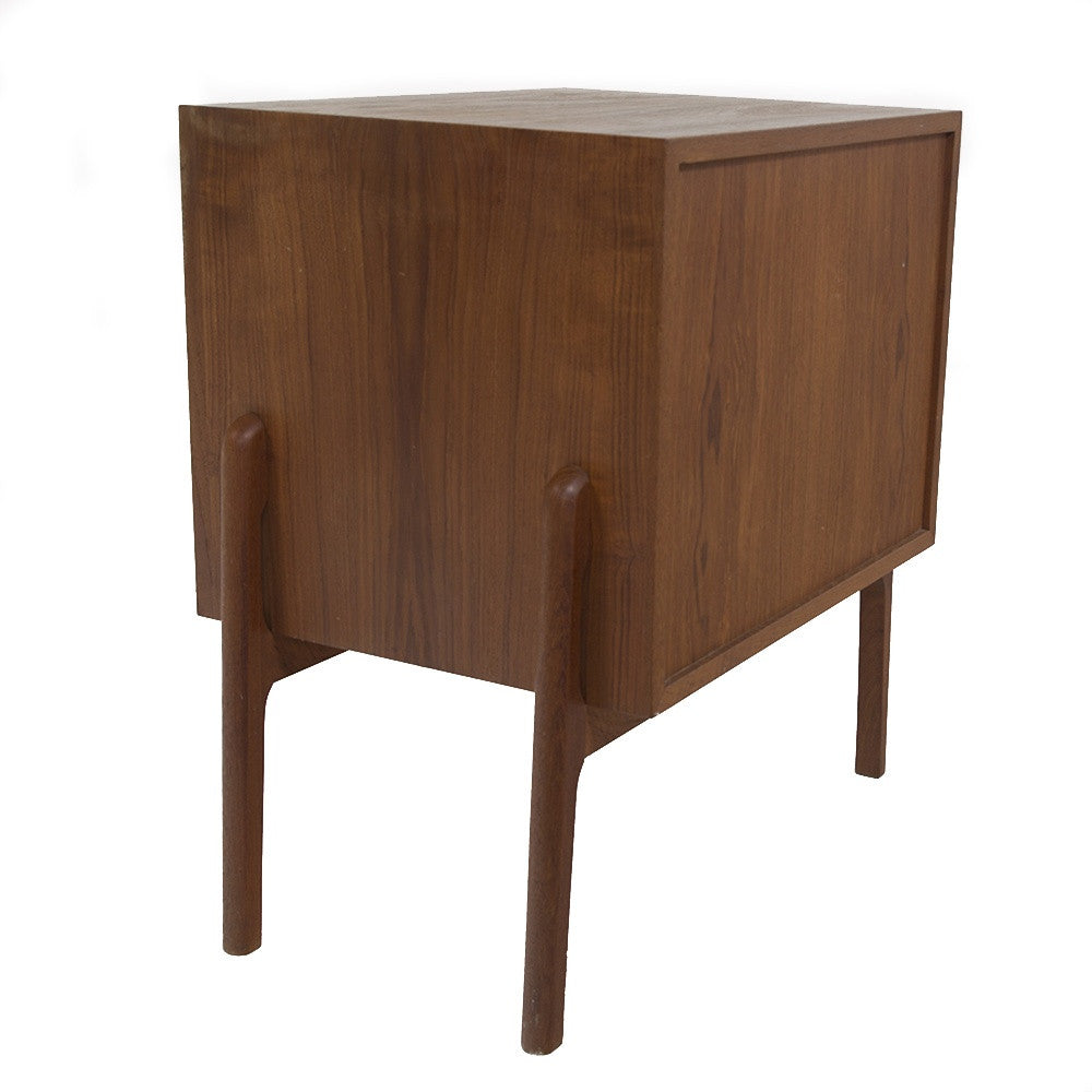 Checkered Wood End Table