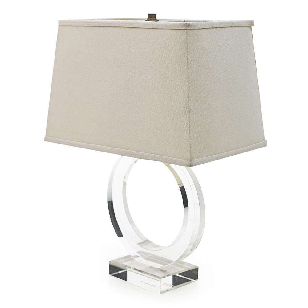 Lucite Ring Lamp