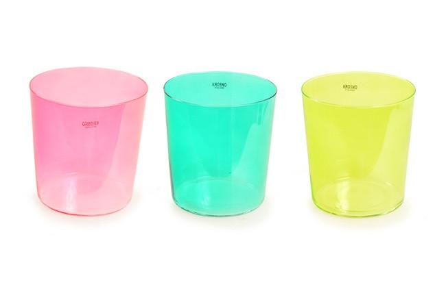 Yellow Glass Cup Krosno (A+D)