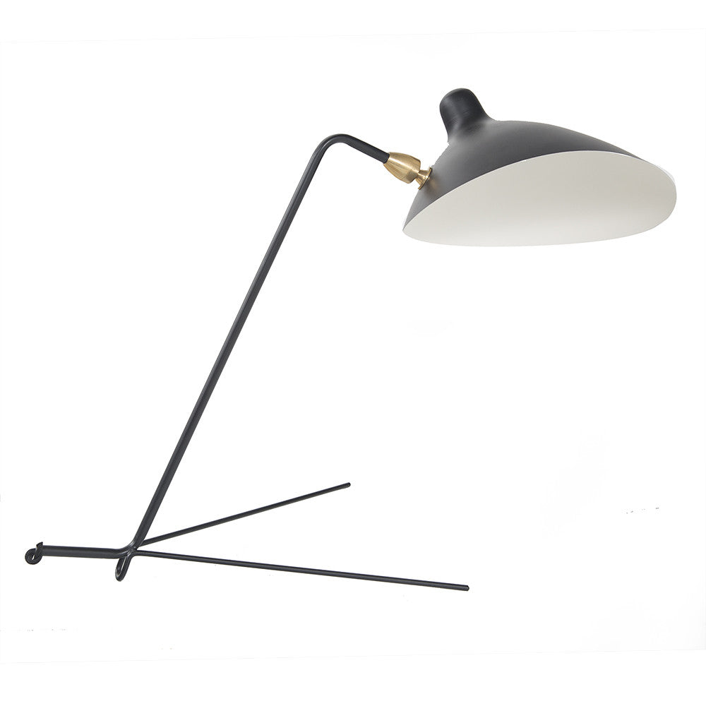 V Base Table Lamp - Black