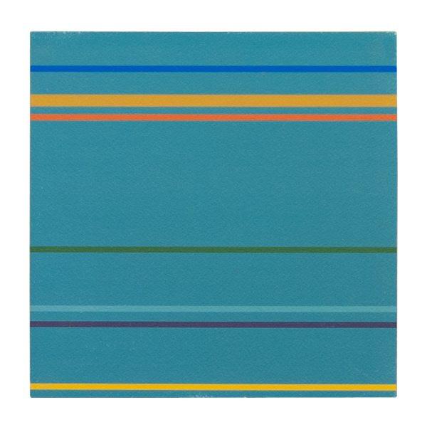 0283 (A+D) Stripes Teal (8" x 8")