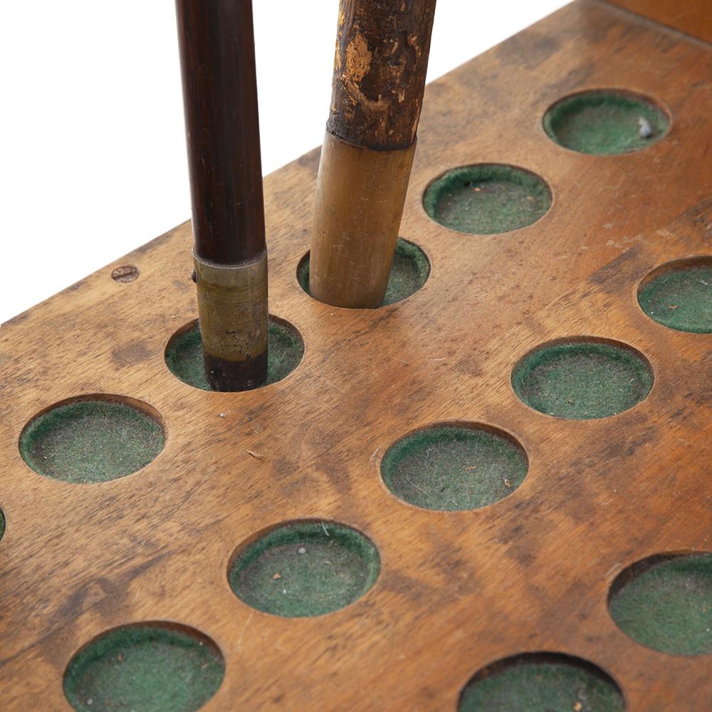 Wooden Cane Holder with Canes