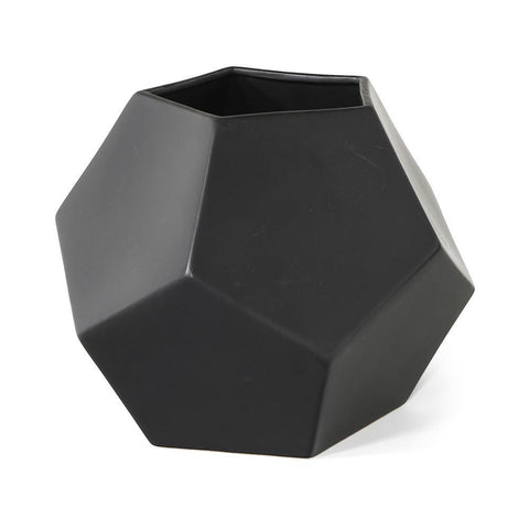 Black Pentagon Planter - Large