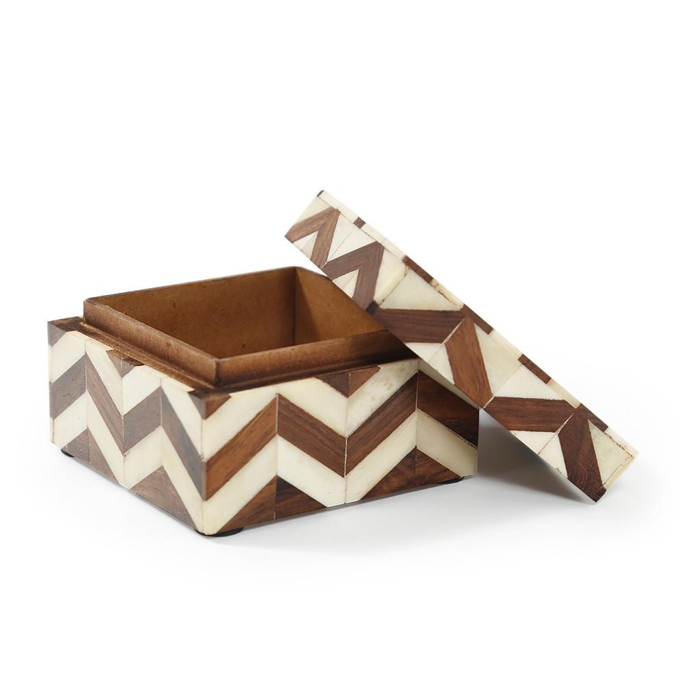 Wood Dark Chevron Box (A+D)