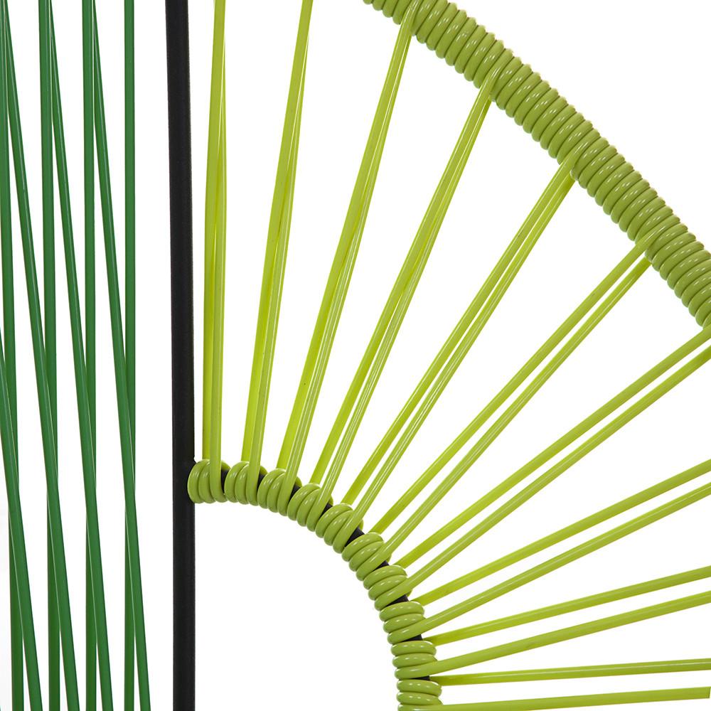Greens and Black Cord Hoop Chair