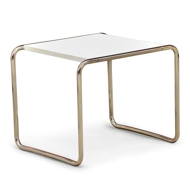 White Laccio Side Table