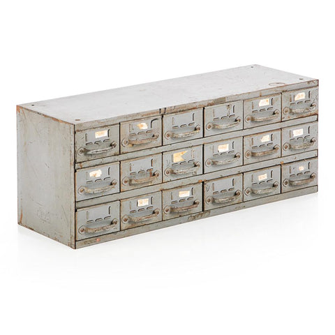 Rustic Metal Filing Drawers