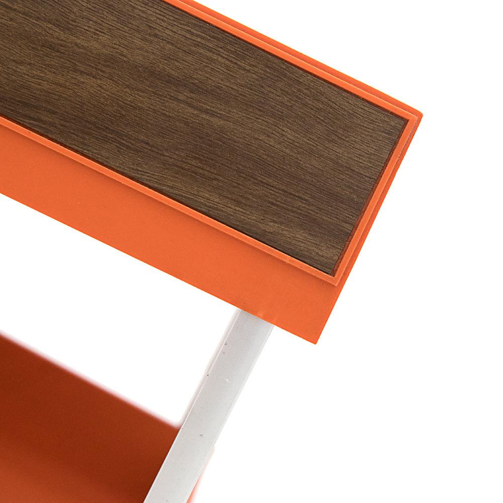 Orange 2-Tier Desktop Inbox Paper Tray