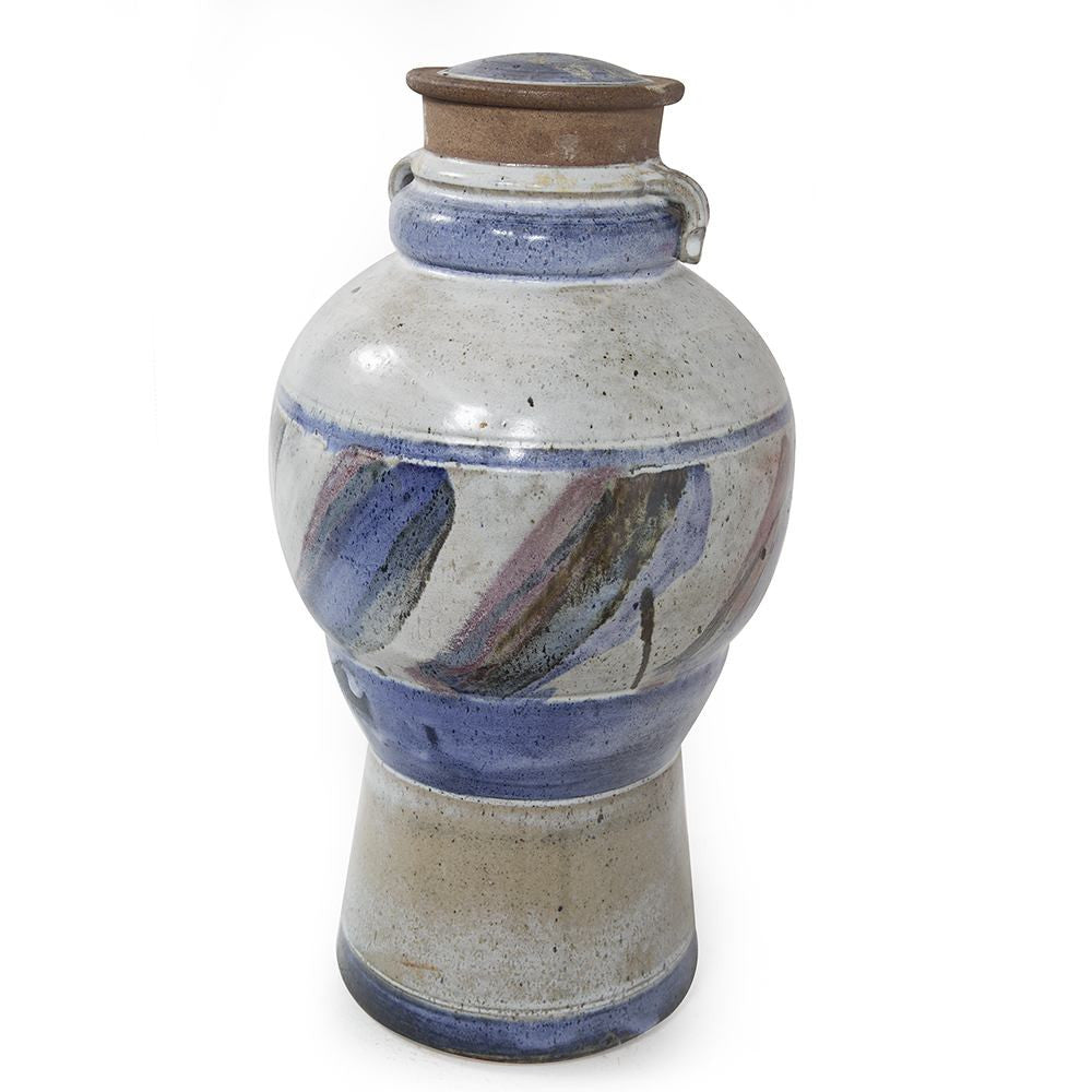 Painted Ceramic Urn