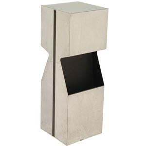 Short Chrome Whistle Pedestal Lamp