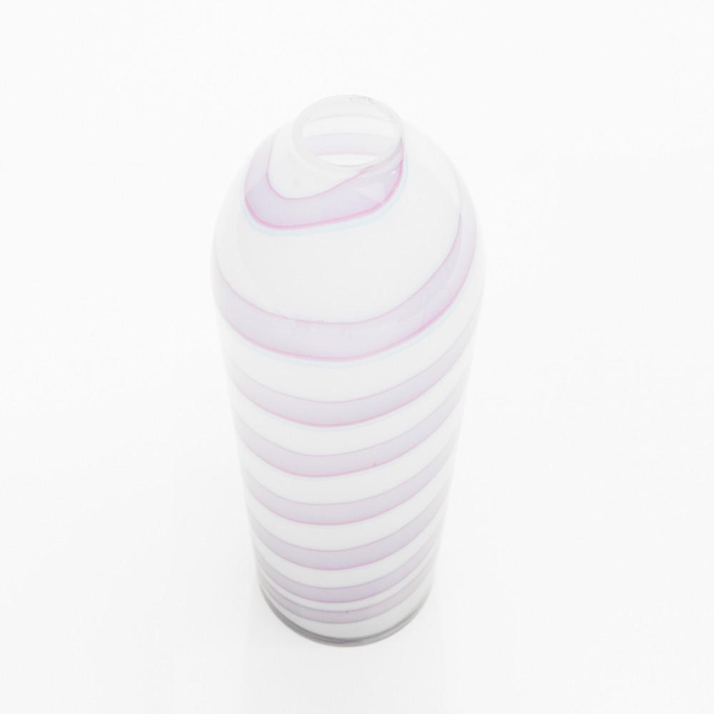 White and Pink Swirl Vase (A+D)