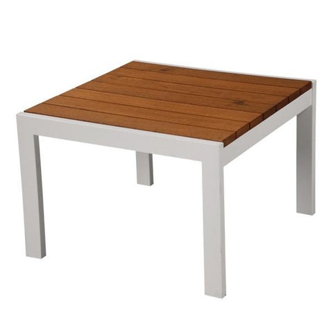 Modernica White Teak Side Table