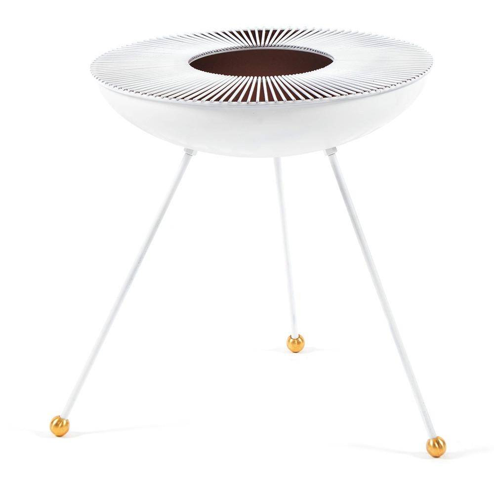 White Tripod Ashtray