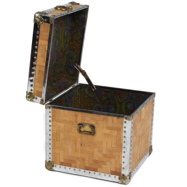 Trunk - Wood and Chrome Square