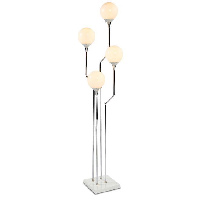 Chrome Four Light Lamp