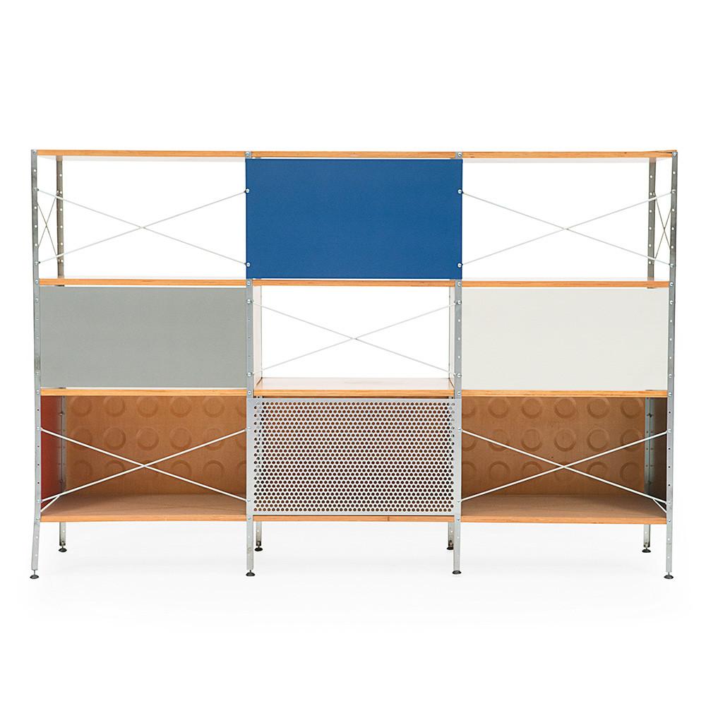 Blue and White Case Study Storage Unit Bookshelf