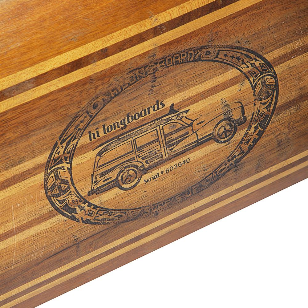 Brown Wood Longboard