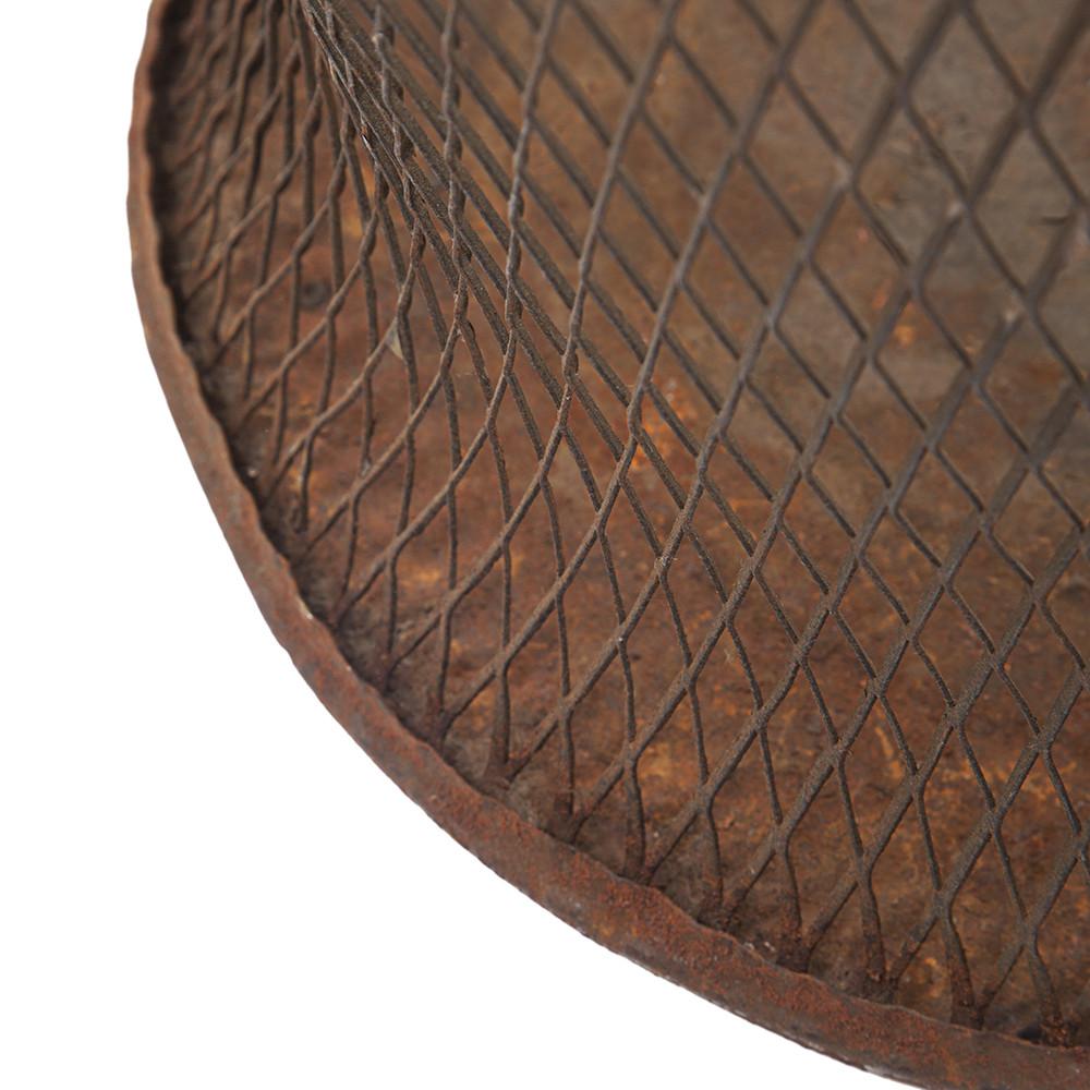 Tulip Shaped Metal Trashcan