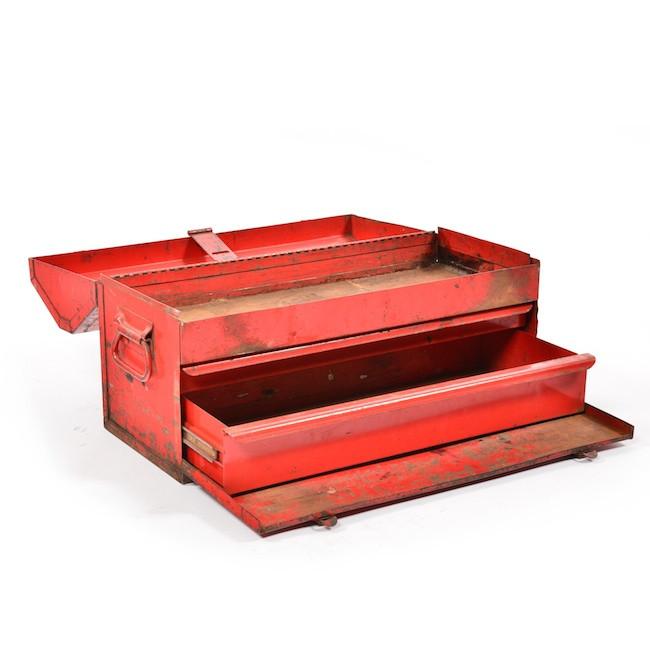 Red Metal Toolbox