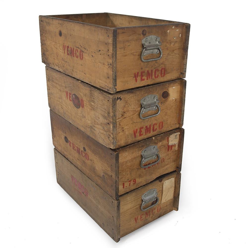 Wood Stackable Vemco Boxes