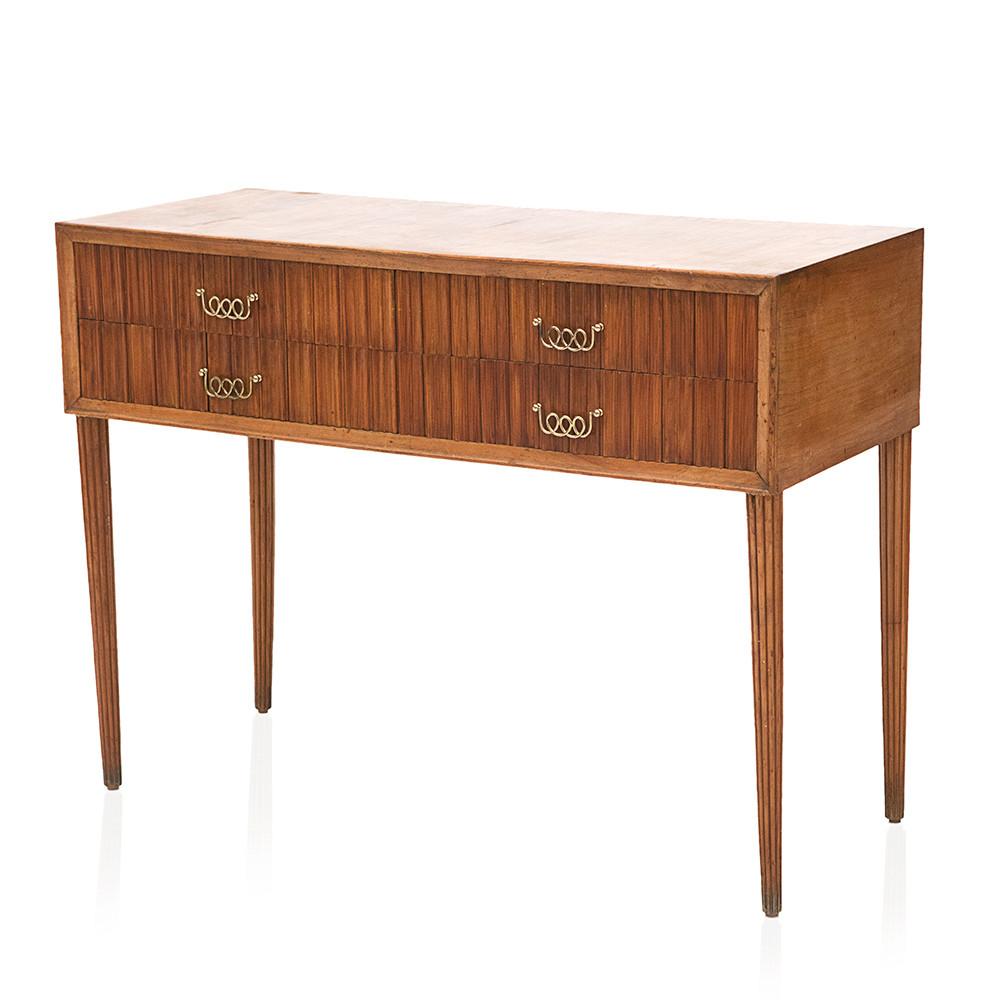 Wood Mid Century Rustic Console Table