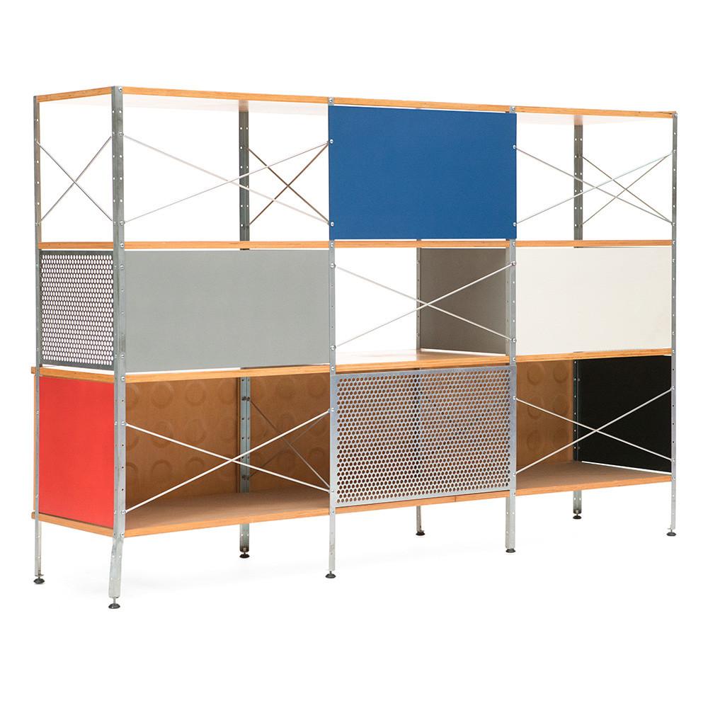 Blue and White Case Study Storage Unit Bookshelf
