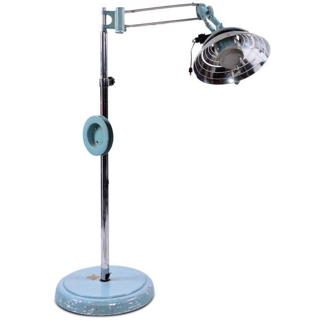 Blue & Silver Medical Floor Light