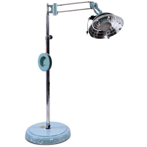 Blue & Silver Medical Floor Light