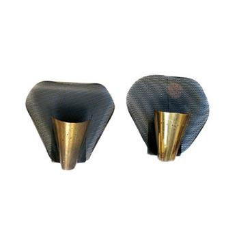 Brass Wall Sconce on Black Base