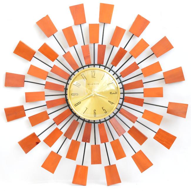 Wood Burst Wall Clock