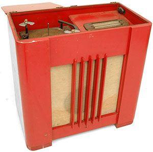 Antique Red Turntable System