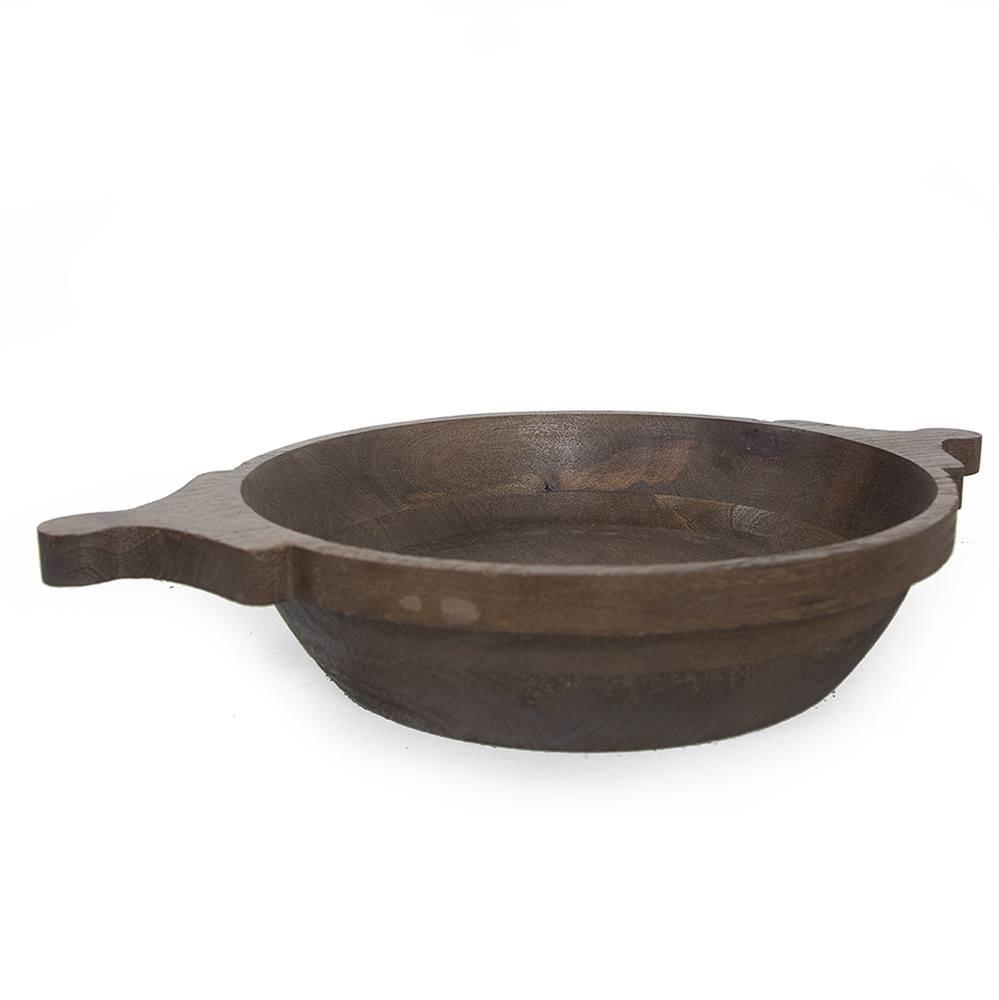 Wood Dark Chapati Bowl (A+D)