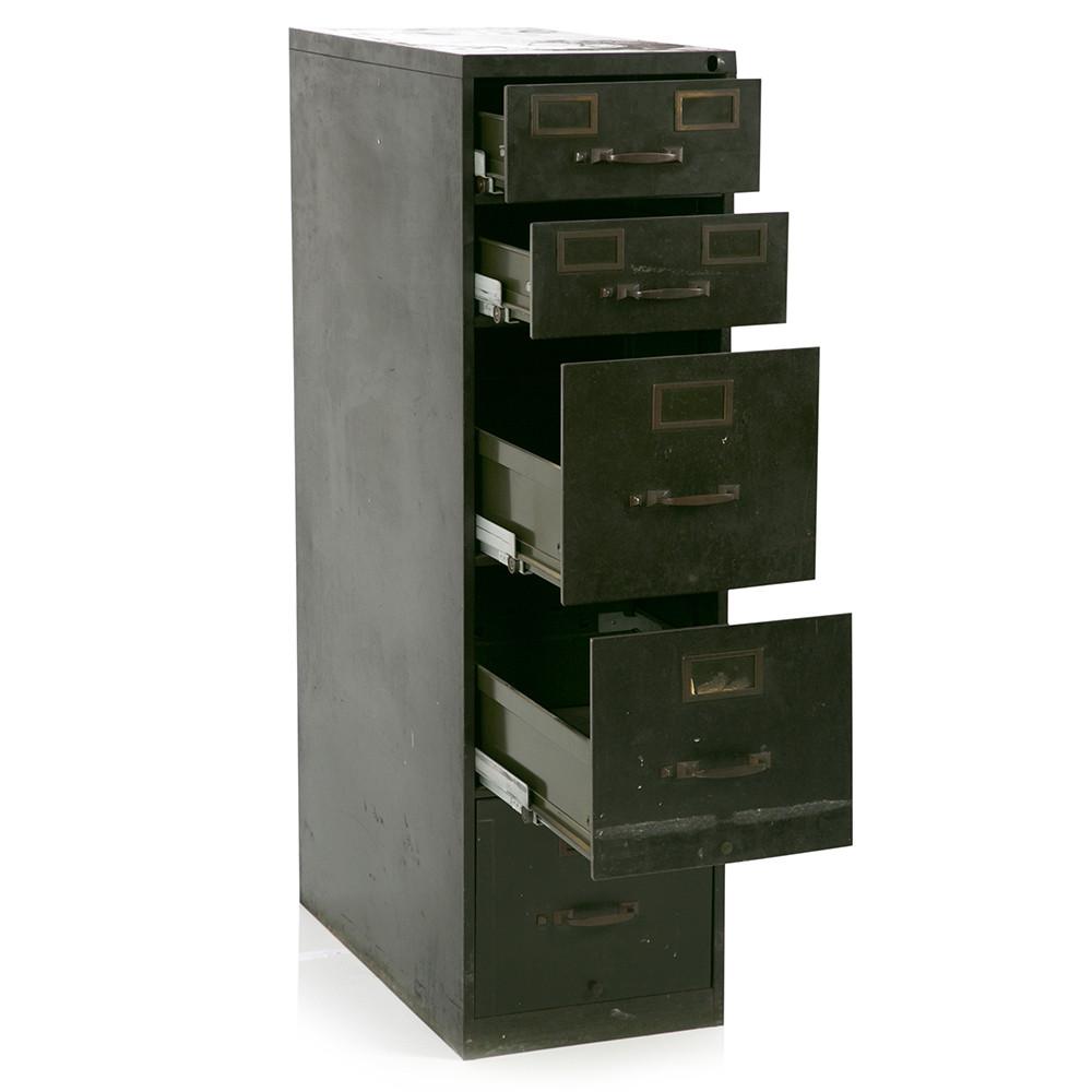 Green Metal Filing Cabinet