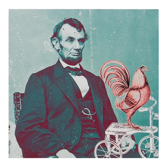0126 (A+D) Abe & Rooster (10" x 10")