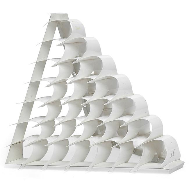 White Plastic Sails Sculpture