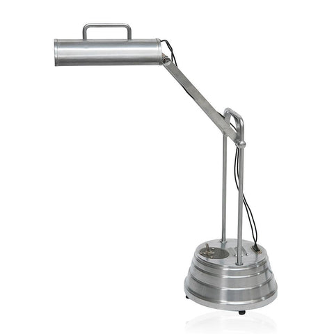 Aluminum Work Desk Lamp with Handle and Tiered Base