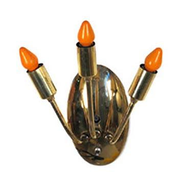 Brass Three Bulb Sconce