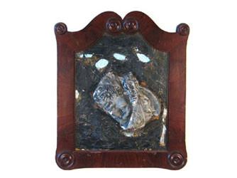 Grey Ceramic Falling Head Framed Art