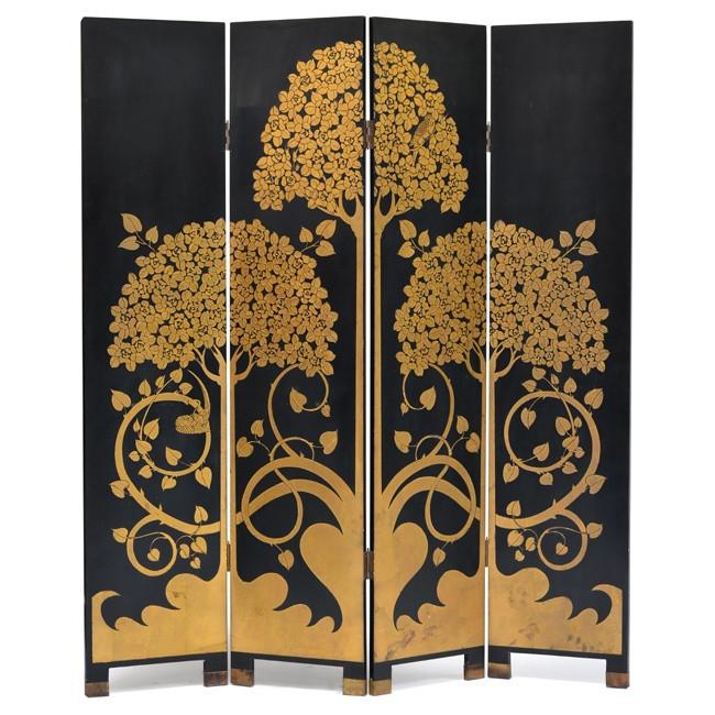 Gold & Black Tree Screen