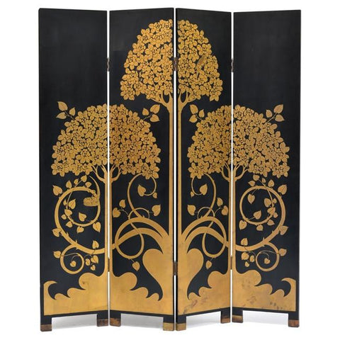 Gold & Black Tree Screen