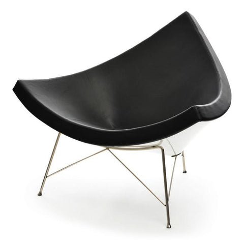 Black & White Modern Coconut Chair