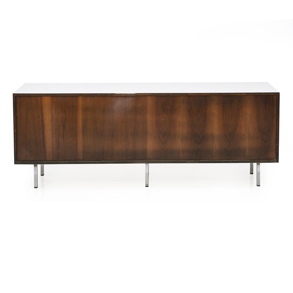 Black and Brown Wood Credenza