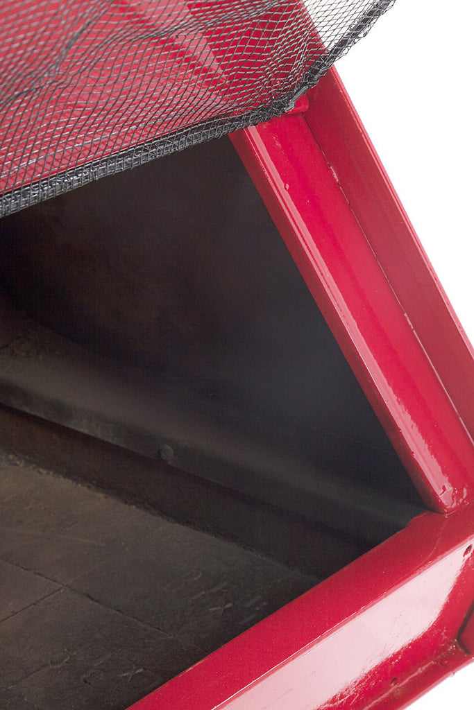 Red Pyramid Fireplace