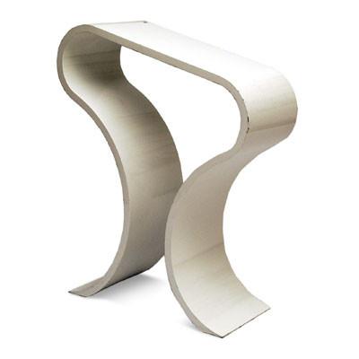 White Bentwood Standing Sculpture