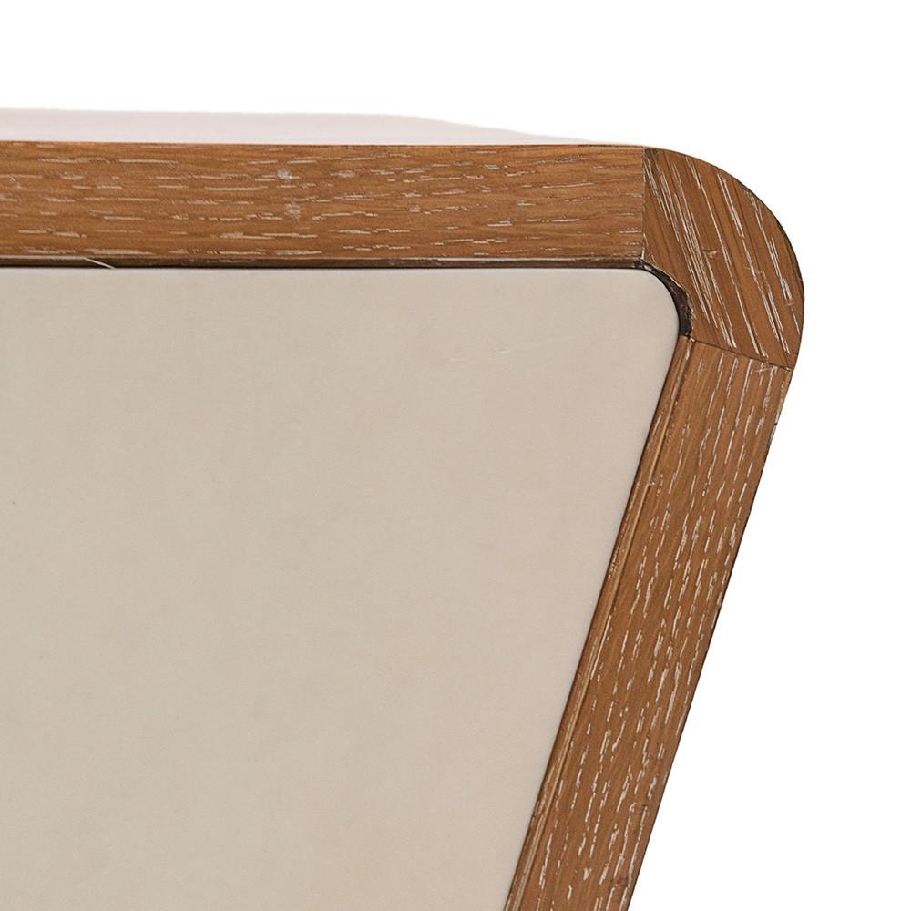 White Front Wood Framed Credenza
