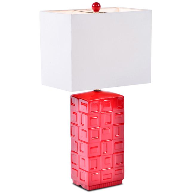 Red Ceramic Table Lamp
