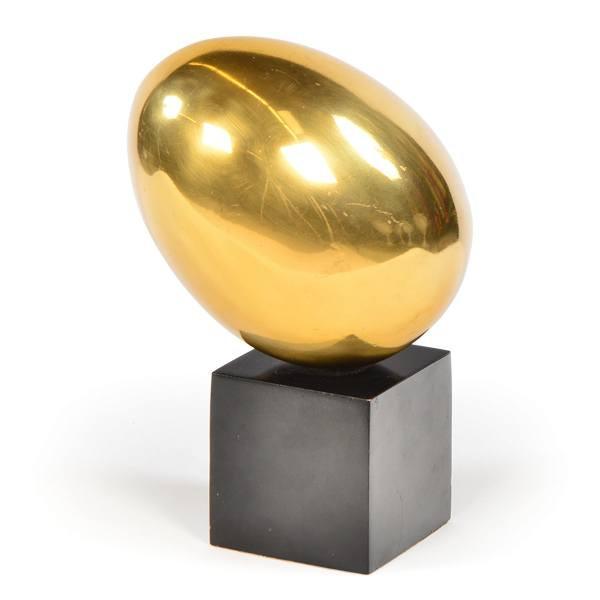 Brass Egg Sculpture