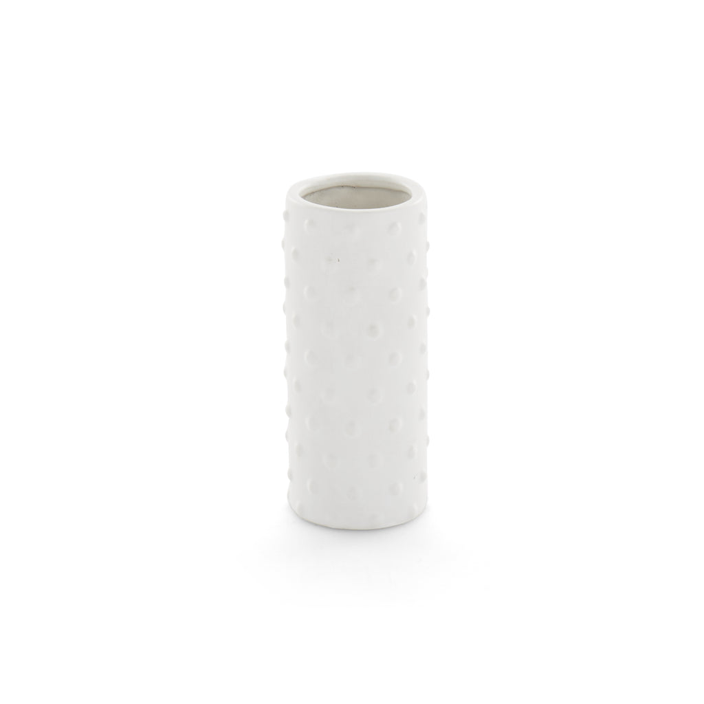 White Bump Patterned Vase (A+D)