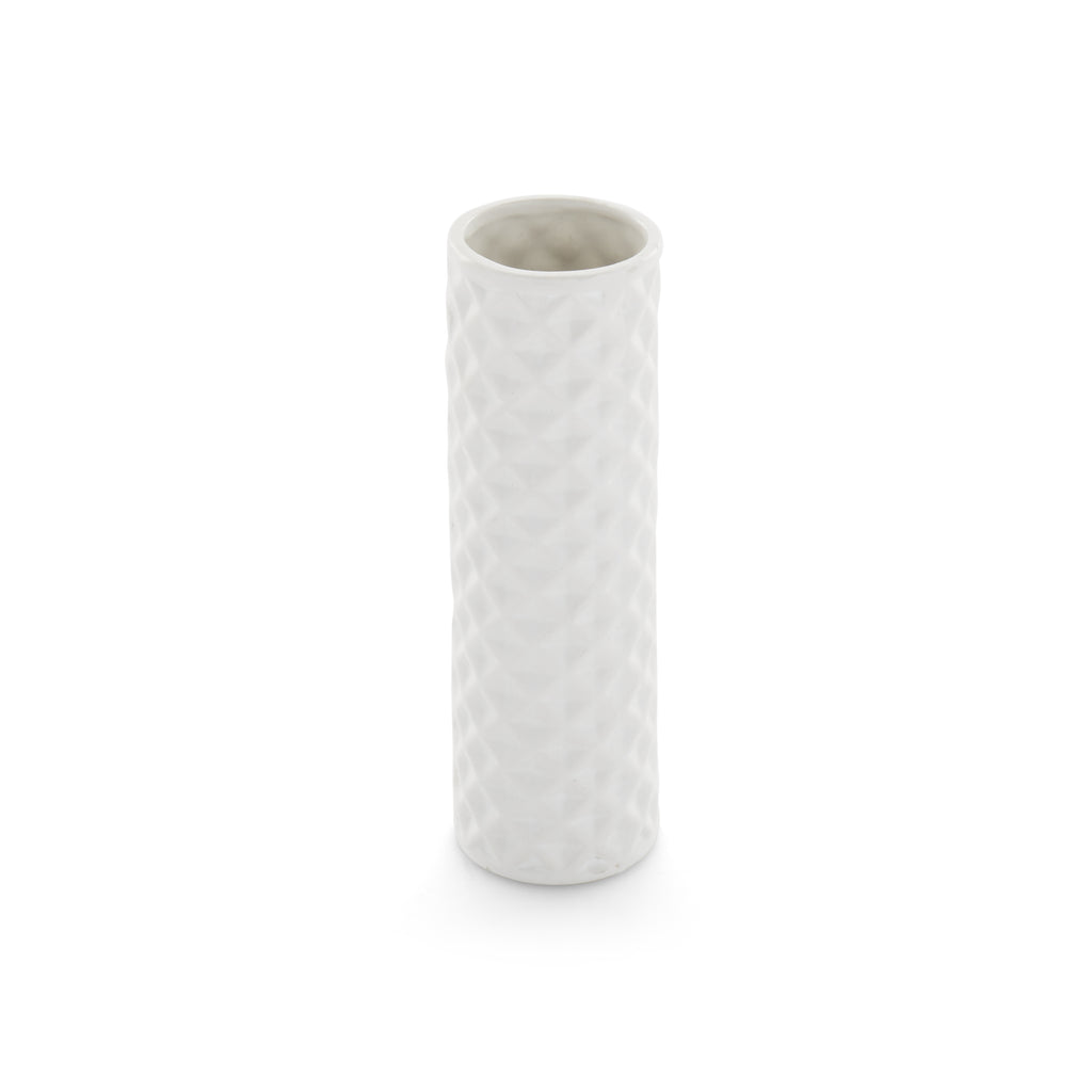 White Diamond Patterned Vase (A+D)